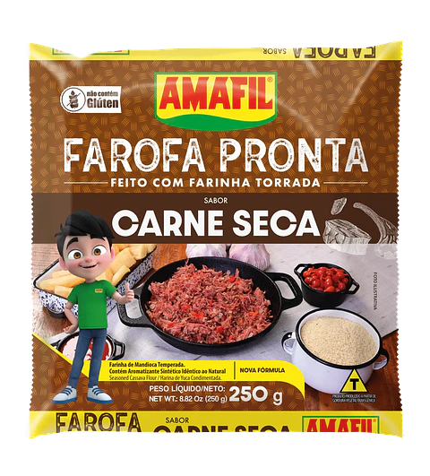 Farofa Pronta: Sabor Carne Seca 