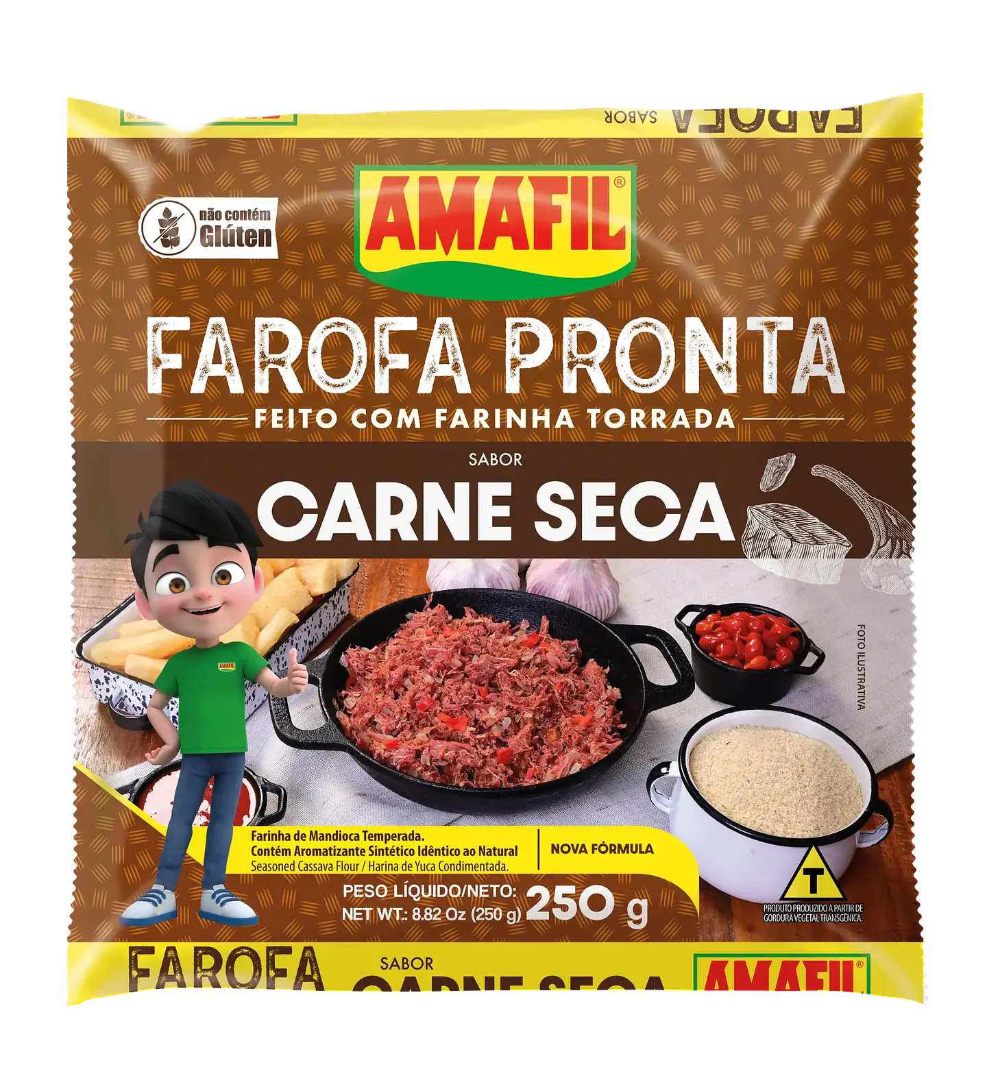 Farofa Pronta: Sabor Carne Seca  1
