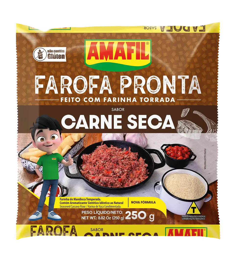 Farofa Pronta: Sabor Carne Seca  1