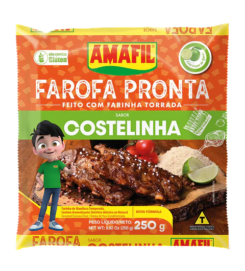 Farofa Pronta: Sabor Costelinha 