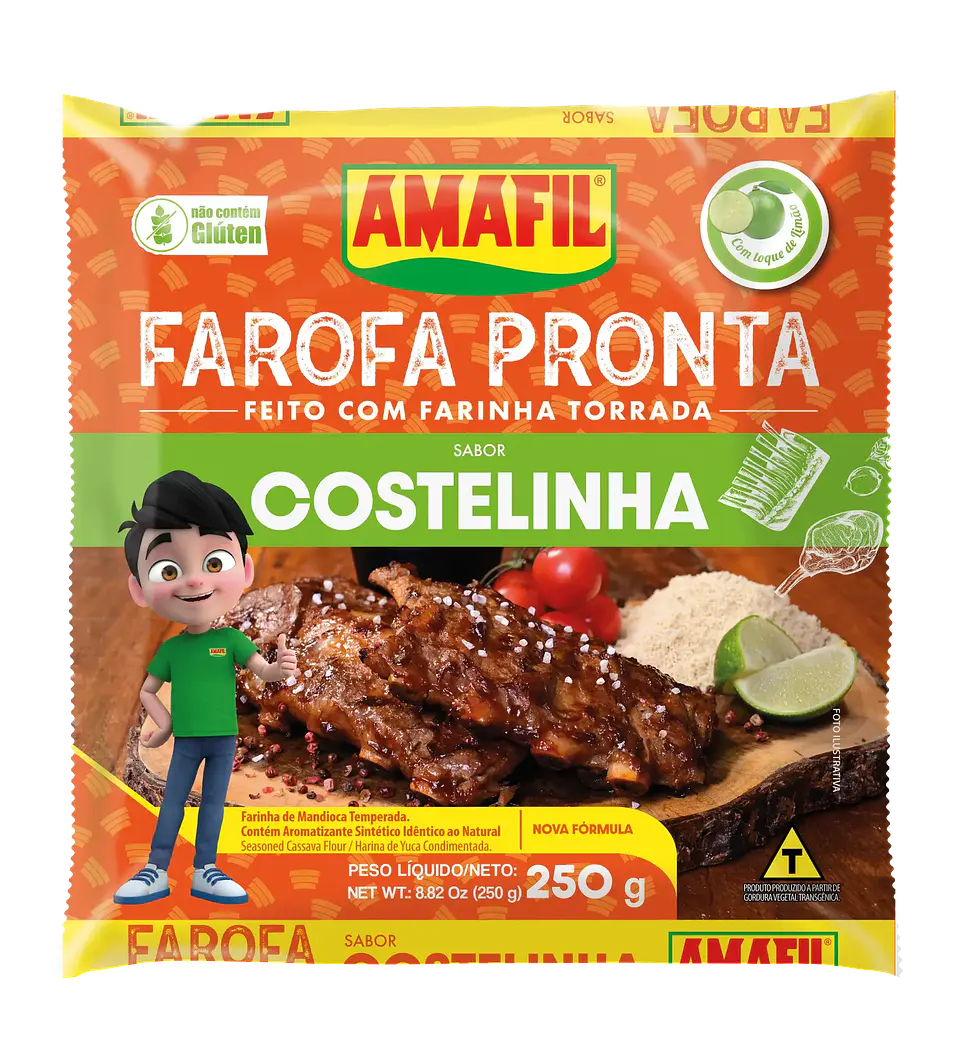 Farofa Pronta: Sabor Costelinha  1