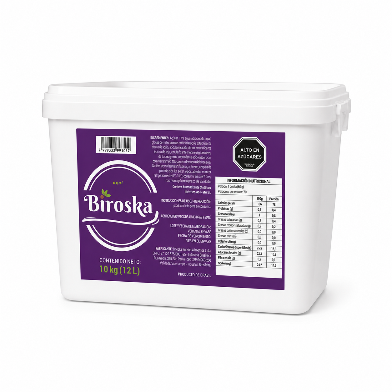 Açaí Biroska 12 Litros