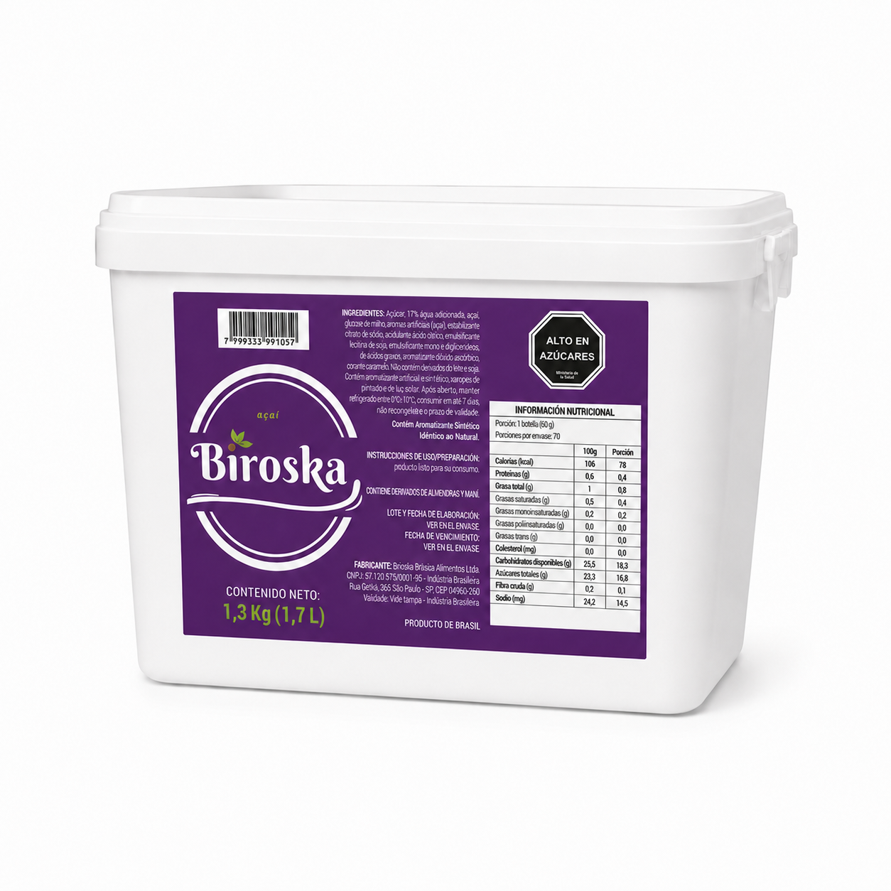 Açaí Biroska 1,7 Litros
