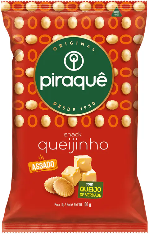 Biscoito Snack Queijinho Piraquê 100 gr