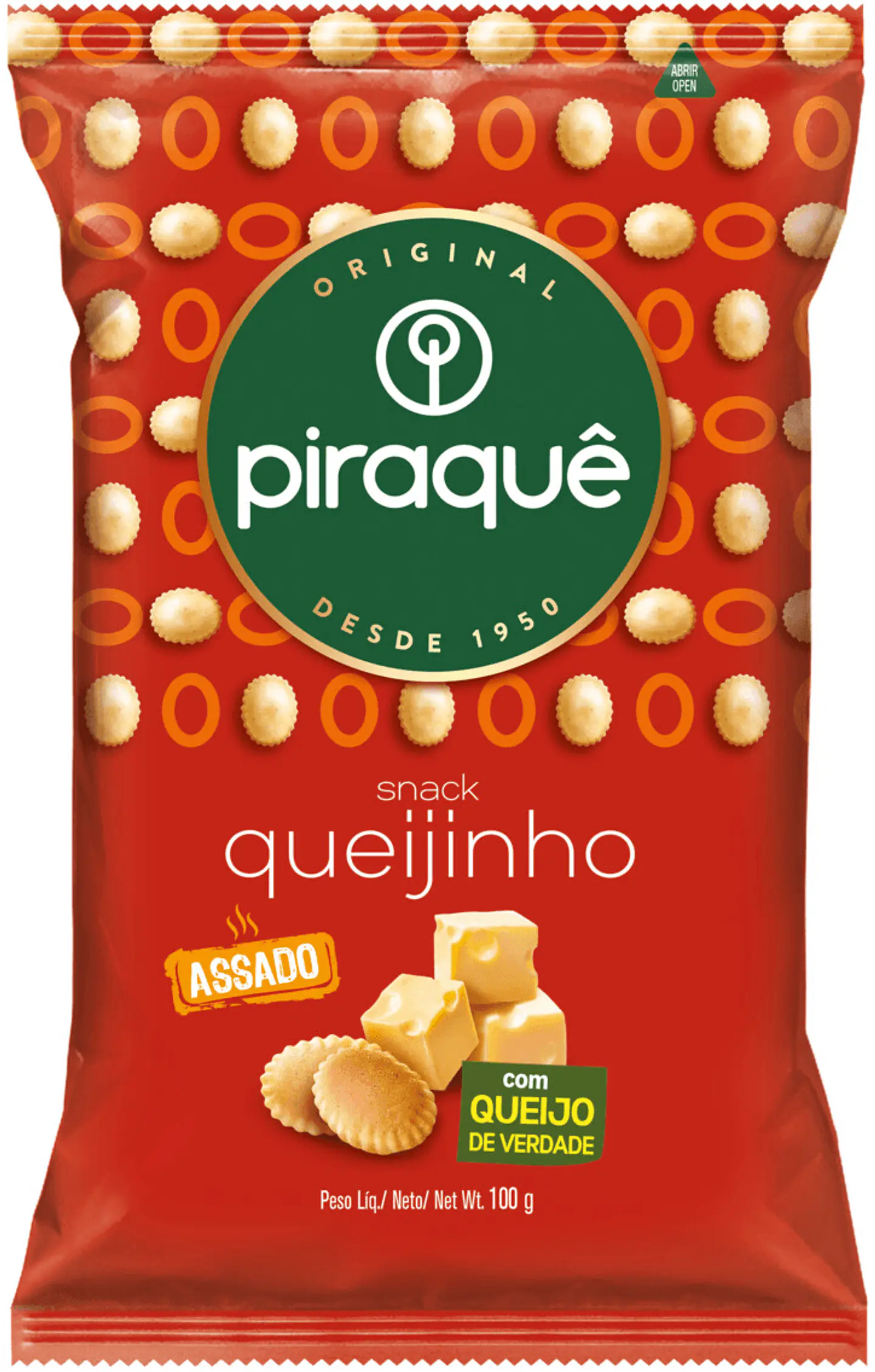 Biscoito Snack Queijinho Piraquê 100 gr 1