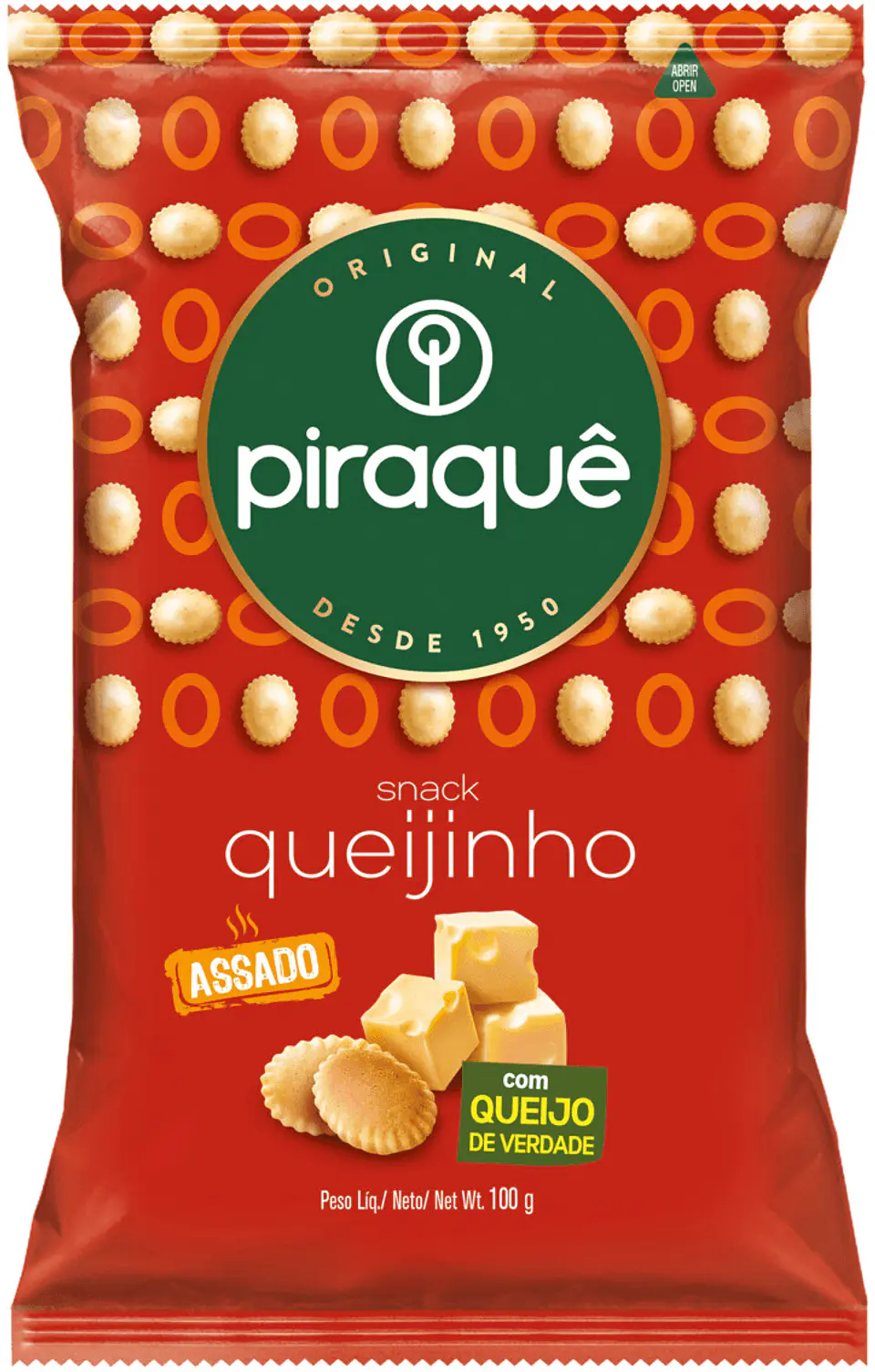 Biscoito Snack Queijinho Piraquê 100 gr 1