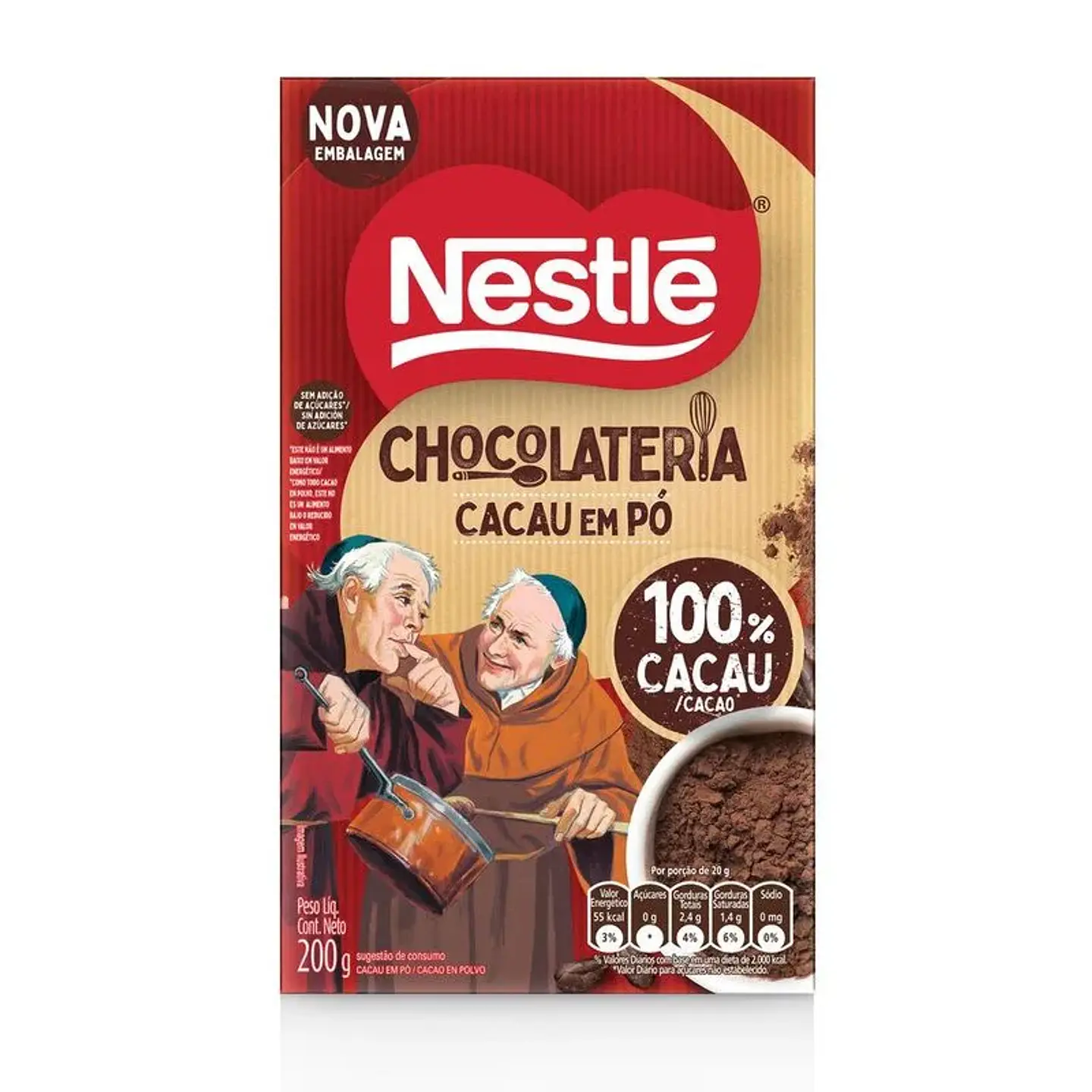 Chocolate Dois Frades Nestlé 100% cacau 1