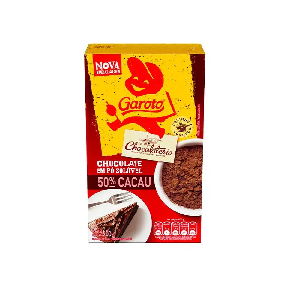 Chocolate en polvo soluble 50% cacao 1