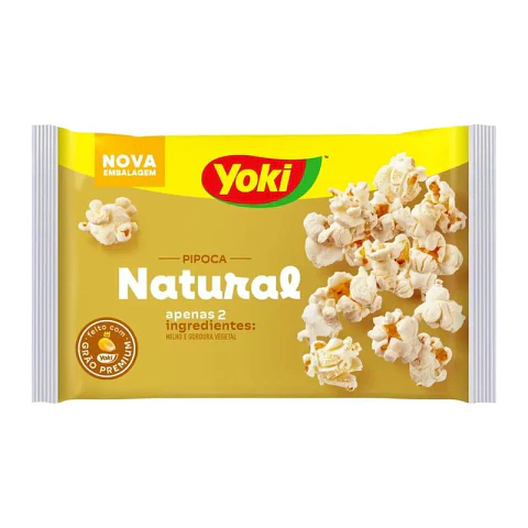 Pipoca natural Yoki