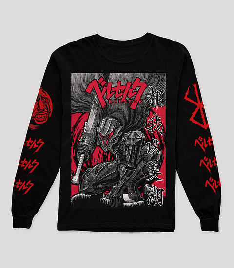 Guts Berserk Armor Manga Larga (Berserk)