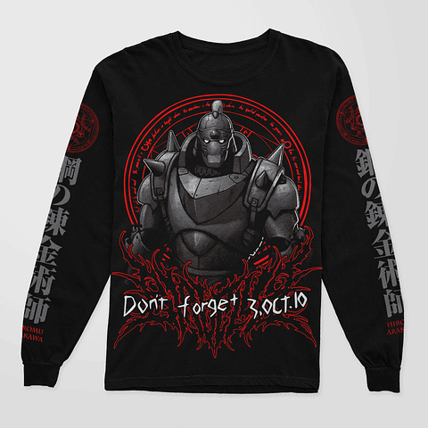 Alphonse Elric Manga Larga