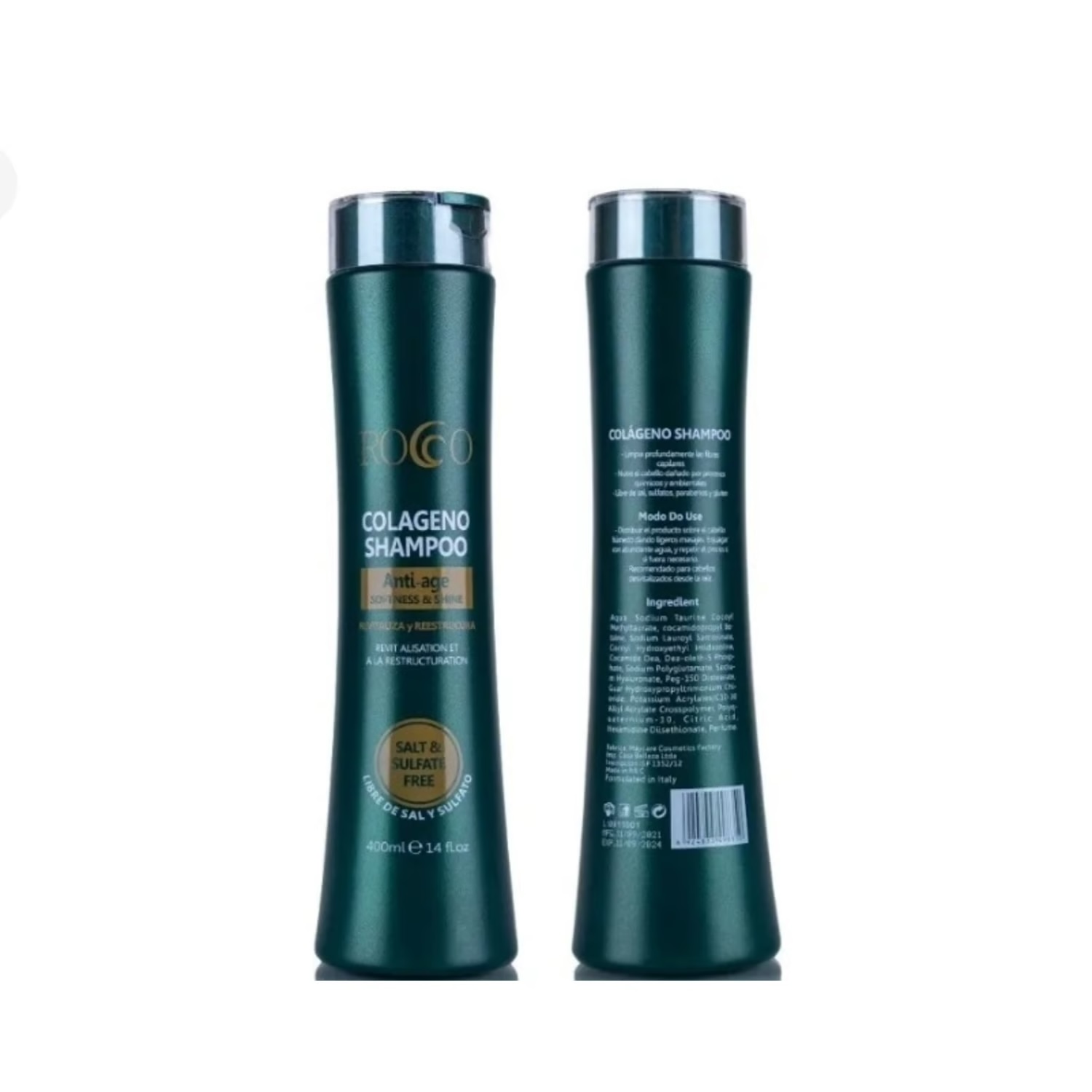 Shampoo Rocco Colágeno 400 ML.
