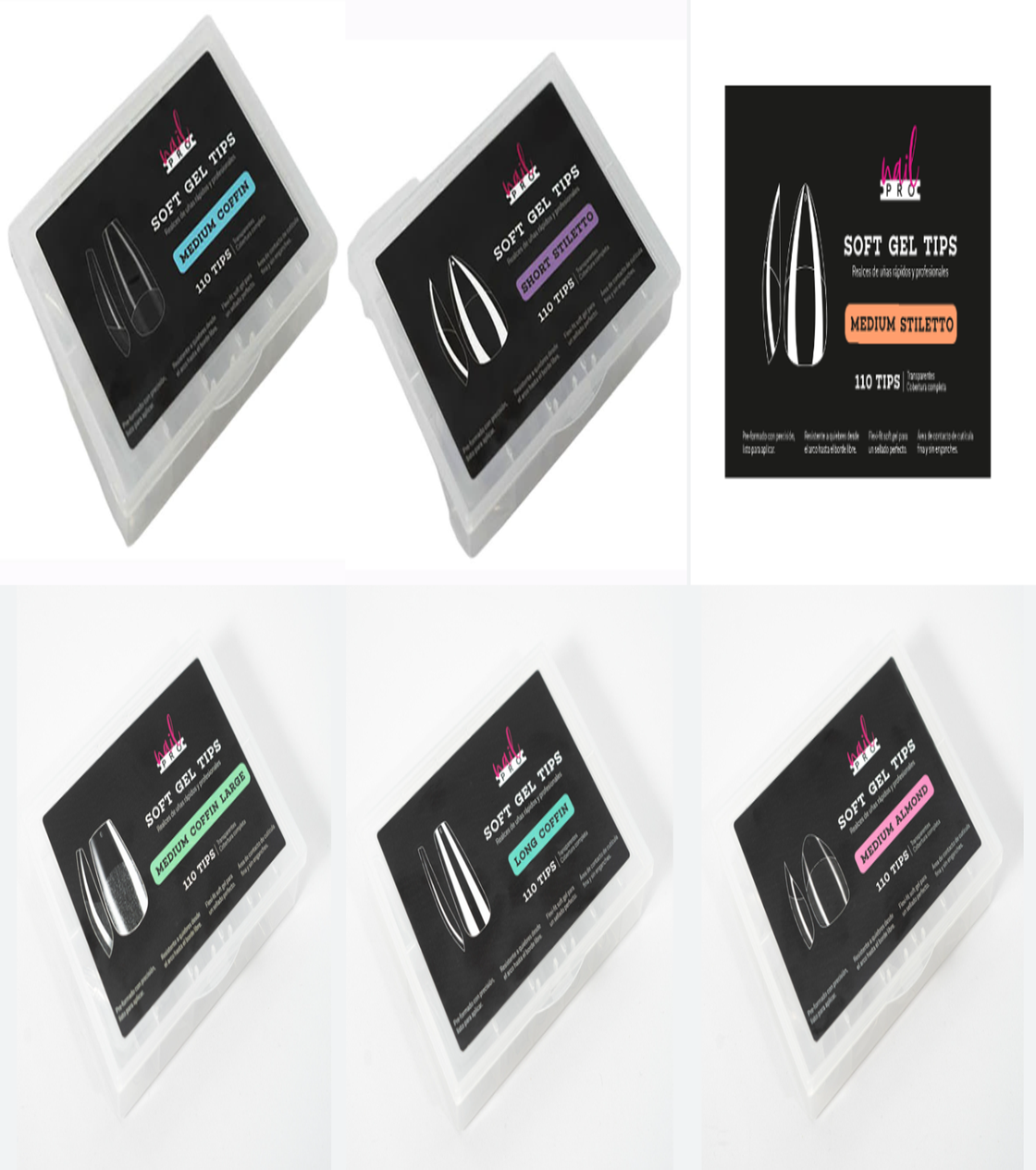 Soft Gel tips nal pro 110 pcs.