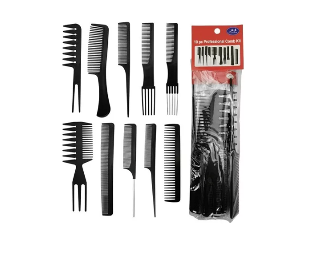 Set 10 Peinetas Peluquería Profesional