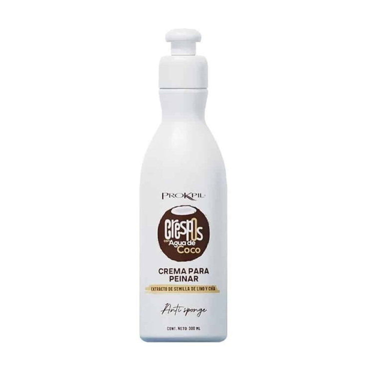 Crema de Peinar Crespos Prokpil con Agua de Coco 300 ml.