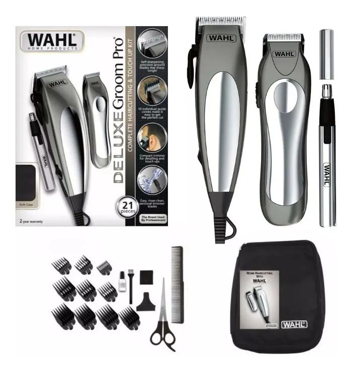 Kit Wahl Maquinas Home Deluxe Groom Pro.