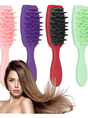 Cepillo masajeador de silicona.