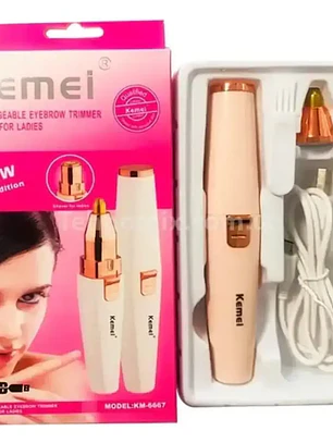Depiladora Facial Kemei KM-6667 2 en 1