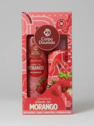 Kit Shampoo y Acondicionador Corpo Dourado Sonho de Morango
