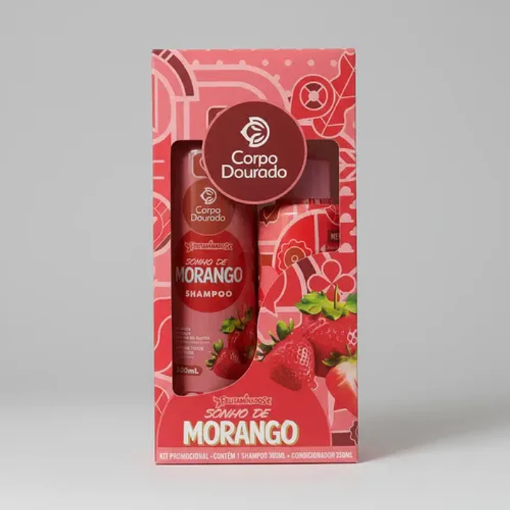 Kit Shampoo y Acondicionador Corpo Dourado Sonho de Morango 1