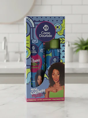 Kit Shampoo y Acondicionador Corpo Dourado Me Cacheia Muito Mais