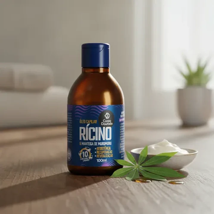 Óleo Capilar Corpo Dourado Ricino 100 ml 1