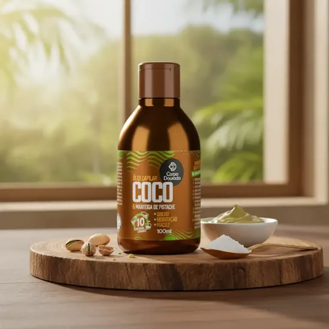 Óleo Capilar Corpo Dourado Coco y Pistacho 100 ml 1