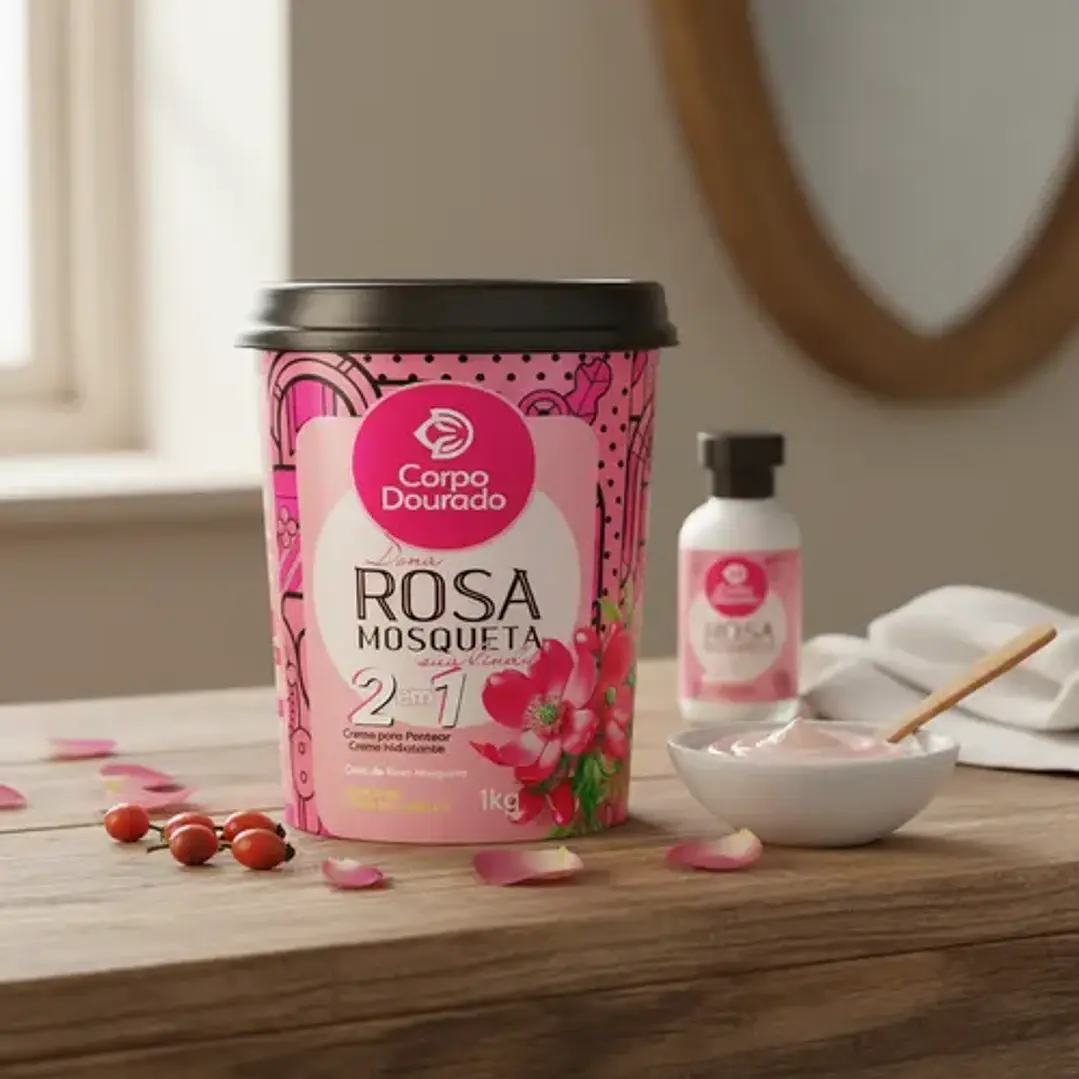 Crema Capilar Corpo Dourado Rosa Mosqueta 1 kg 1