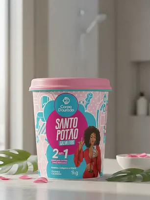 Crema Capilar Corpo Dourado Santo Potão 1 kg