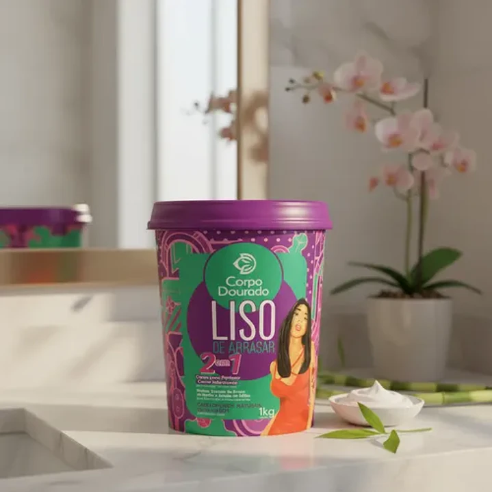 Crema Capilar Corpo Dourado Liso de Arrasar 1 kg 1