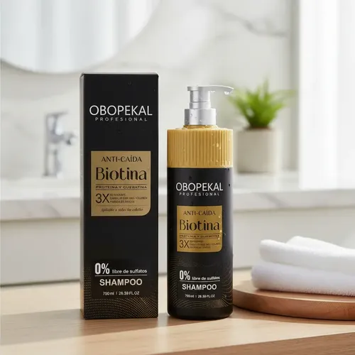 Shampoo Obopekal Biotin + Keratin 750 ml