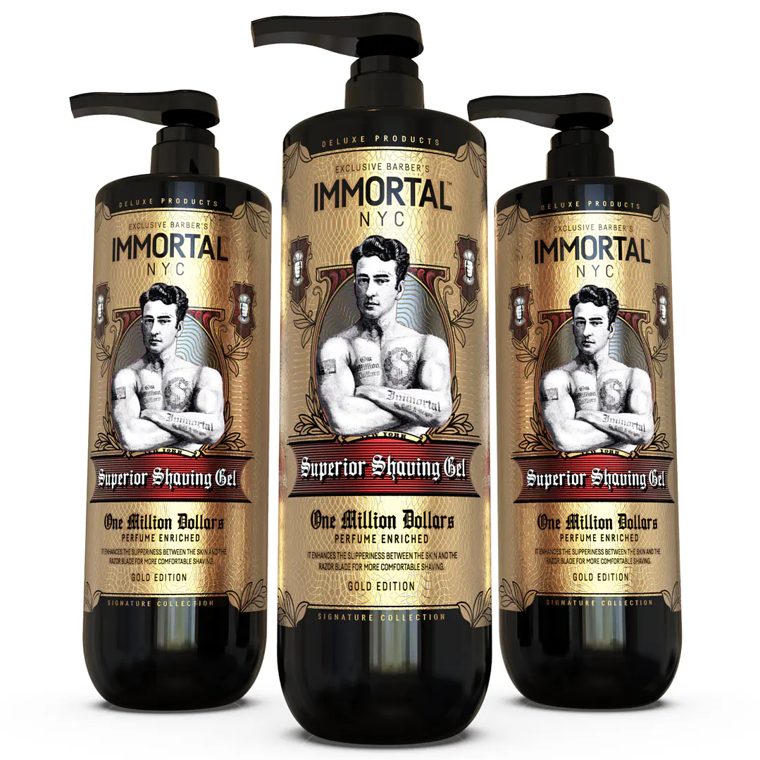 Gel de Afeitar Superior One Million Dollars Immortal NYC 1000 ml 1