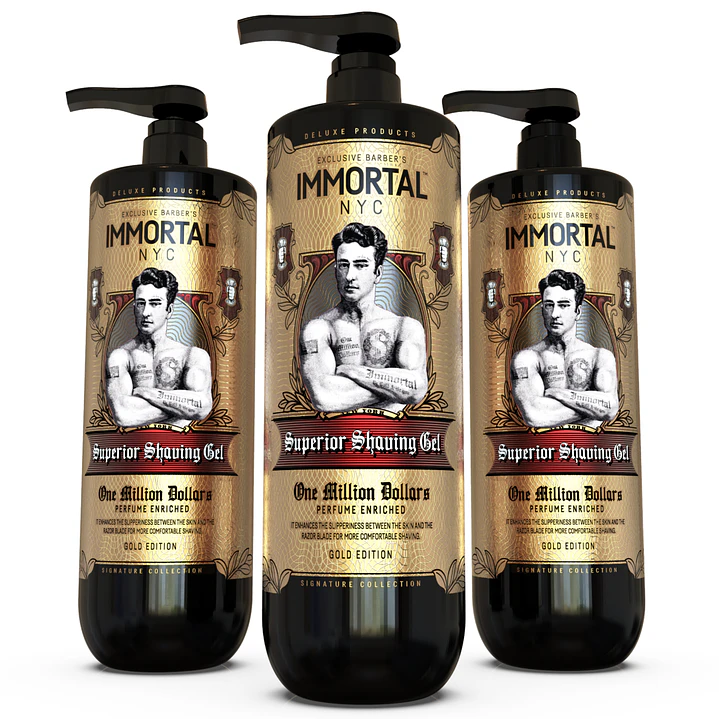Gel de Afeitar Superior One Million Dollars Immortal NYC 1000 ml 1