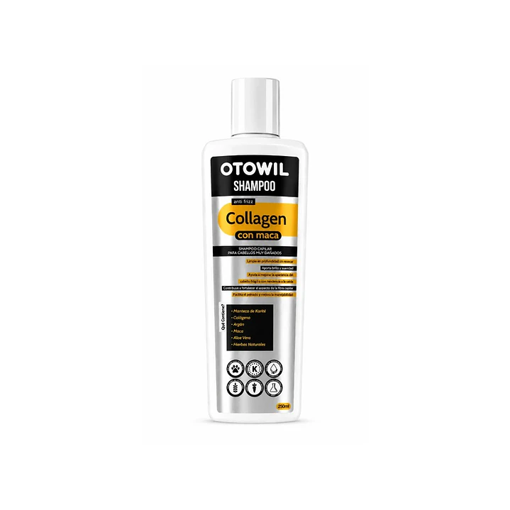 Shampoo Otowil Collagen con Maca — Suavidad y Brillo 250 ml 1