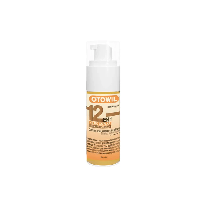 Óleo Capilar Otowil 12 en 1 — Multinutritivo sin Enjuague 30 ml 1