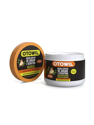 Crema Capilar Otowil Argán y Keratina — Hidratación y Brillo 250 g