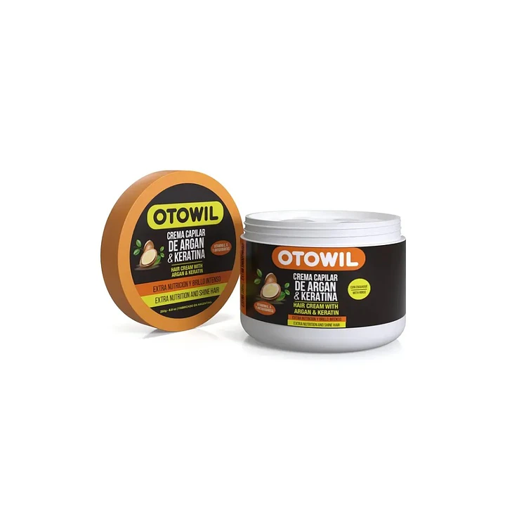 Crema Capilar Otowil Argán y Keratina — Hidratación y Brillo 250 g 1