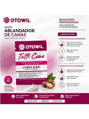 Ablandador de Canas Otowil Tutti Cana — Ayuda a la Penetración del Tinte 10 g