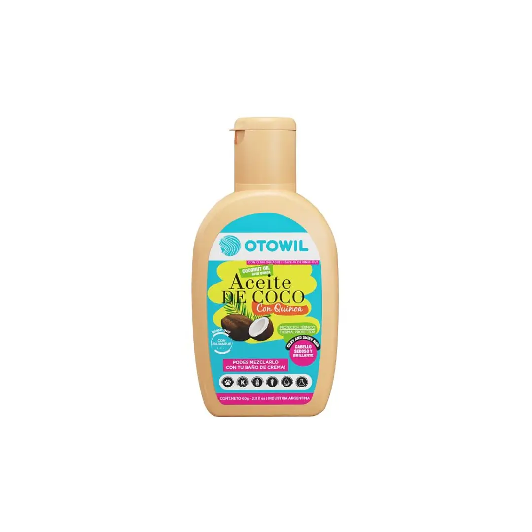 Aceite de Coco con Quinoa Otowil — Brillo y Suavidad 60 g 1