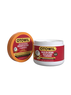 Óleo en Crema Otowil Aceite de Coco y Almendras — Hidratación y Nutrición 250 g