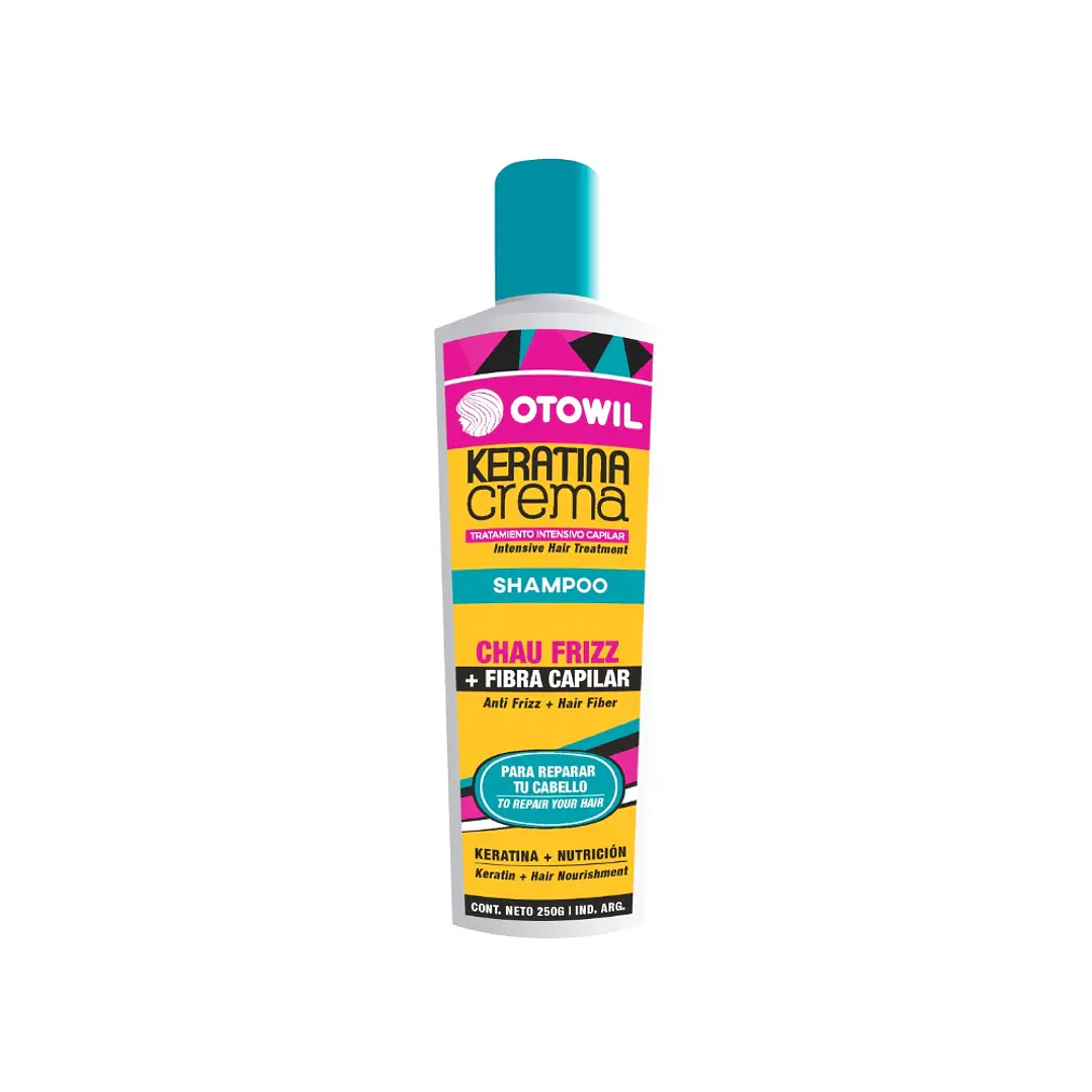 Shampoo Otowil Keratina en Crema — Antifrizz y Fibra Capilar 250 g 1