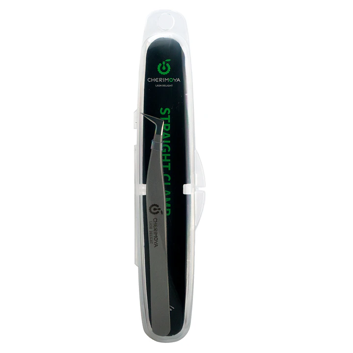 Pinza Pro Pestañas Cherimoya Forma L Plateada 4