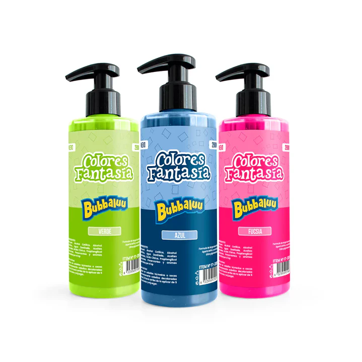 Tinte Fantasía Bubbaluu Pigmento Semipermanente 280 ml 1