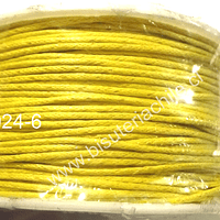 Hilos, Hilo de algodón amarillo, 1 mm, carrete de 40 yardas