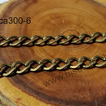 Cadenas, cadena envejecida, eslabón de 9 x 6 mm, por metro