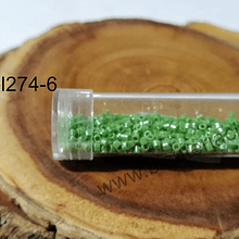 Delica verde cristal claro miyuki, 3 grs.