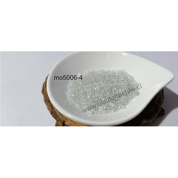Mostacilla cristal  , 11/0 (2.1 mm), set de 40 grs.