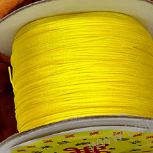 Hilos, Hilo chino color amarillo, 0,5 mm de ancho, rollo de 150 metros