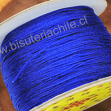 Hilos, Hilo chino color azul, 0,5 mm de ancho, rollo de 150 metros