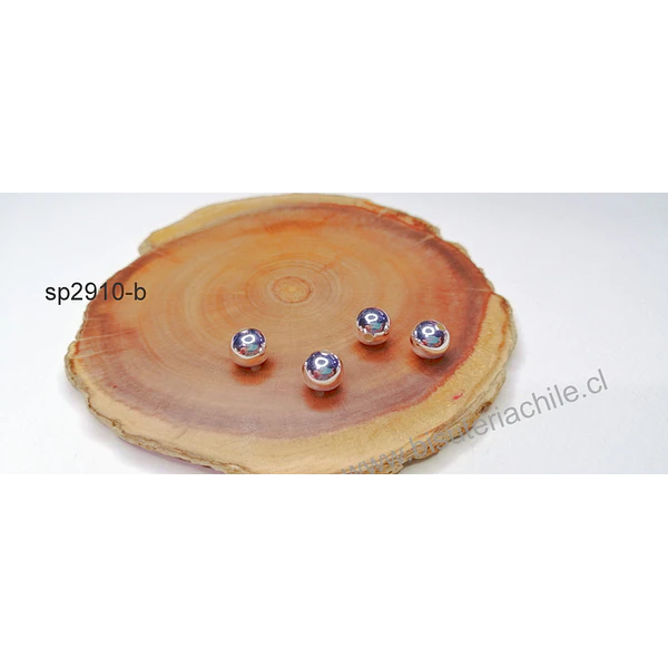 Separador baño de plata de 8 mm, set de 4 unidades
